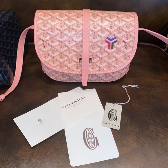 Goyard Handbags - RARE GOYARD BELVEDERE PM LIMITED EDITION ROSE POUDRE PINK